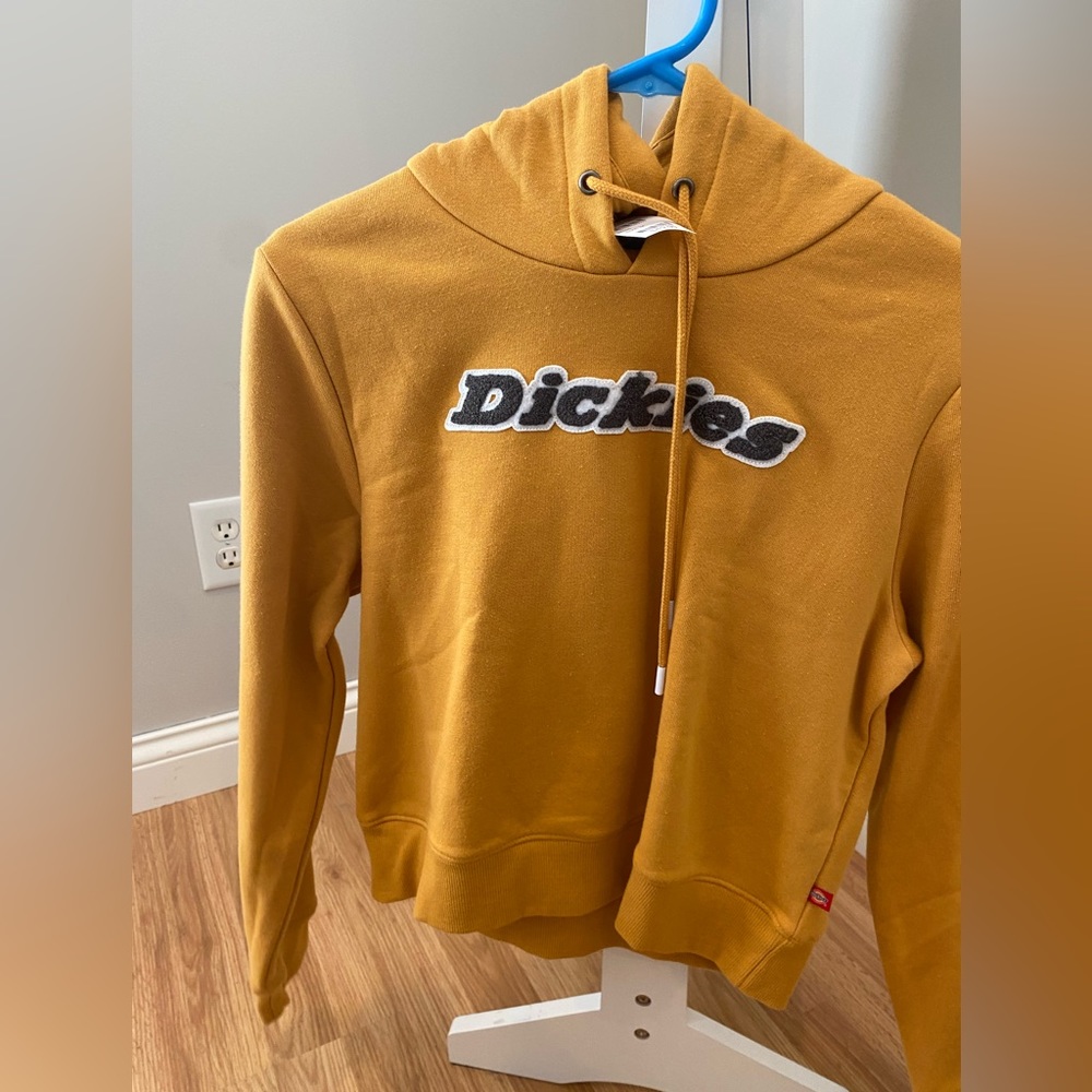 NWT DICKIES cropped mustard hoodie